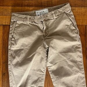 Frank & Eileen Tan Khaki straight let pant